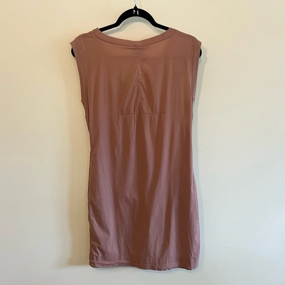 Kristensen Du Nord- Made in Italy    Dusty Rose Knot-Front Sleeveless Mini Dress